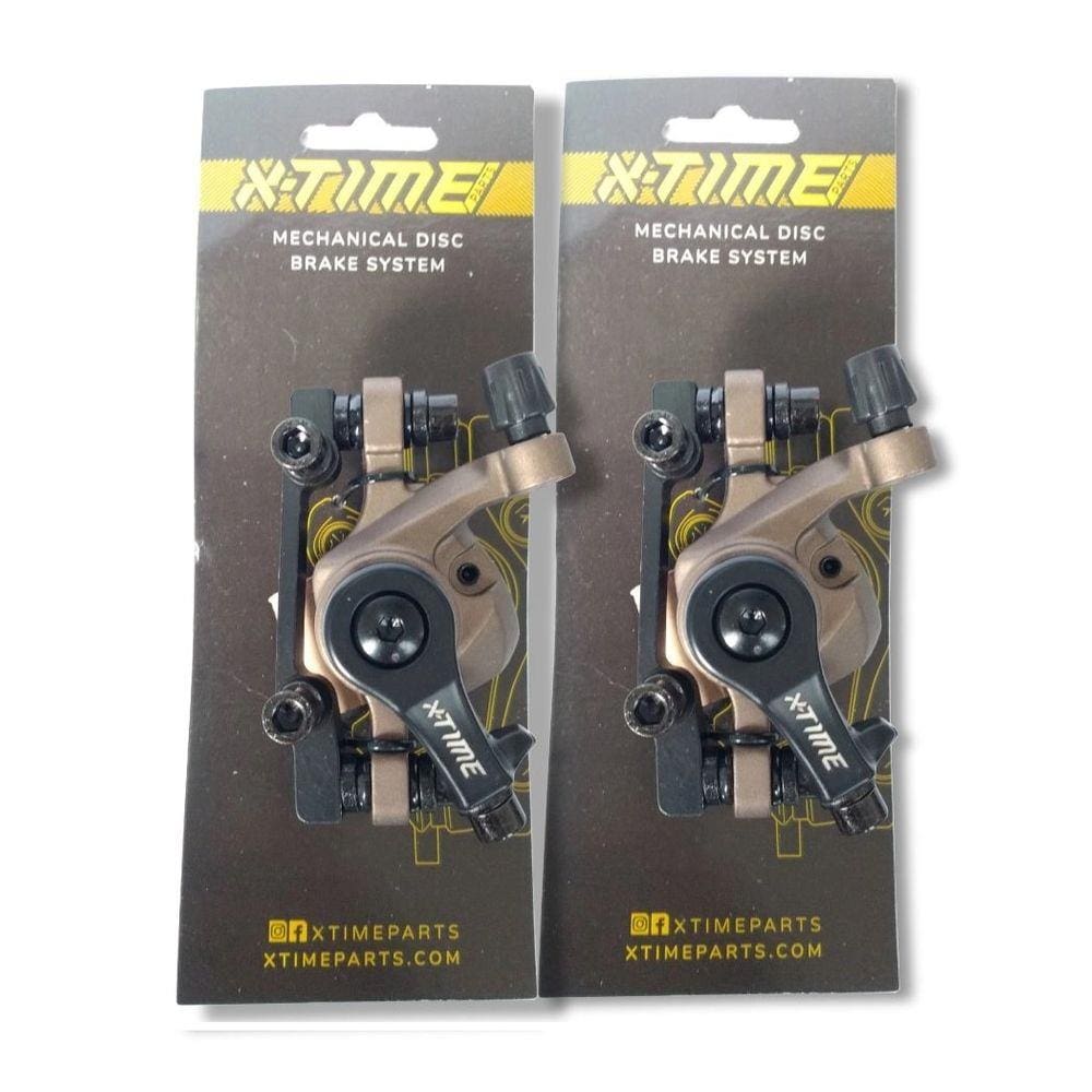 Kit Pinça de Freio a Disco RM2 Dianteira e Traseira Mecânico 160mm X-Time