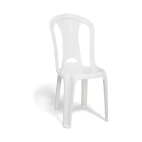 Cadeira Plastica Bistro Giovana Branca Sem Braco Cap150kg - Duo