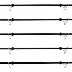 Kit 5 Barras Body Pump Musculação Academia Com Presilhas