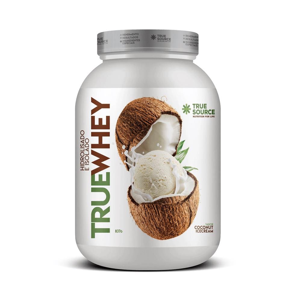 Proteina True Whey Coconut Ice Cream 837G - True Source