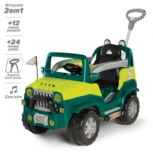 imagem-Carrinho de Passeio Pedal Bebê Diipi Calesita