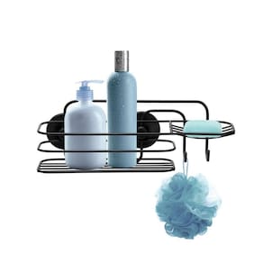 Porta  Shampoo Com Saboneteira E Gancho Linha Black Arthi