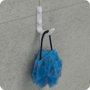 Cabide Gancho De Parede Branco Para Toalha Plus