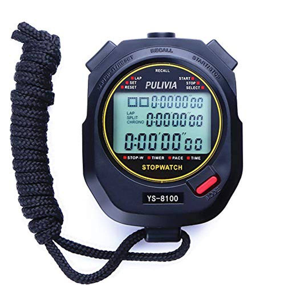 digital watch with stopwatch