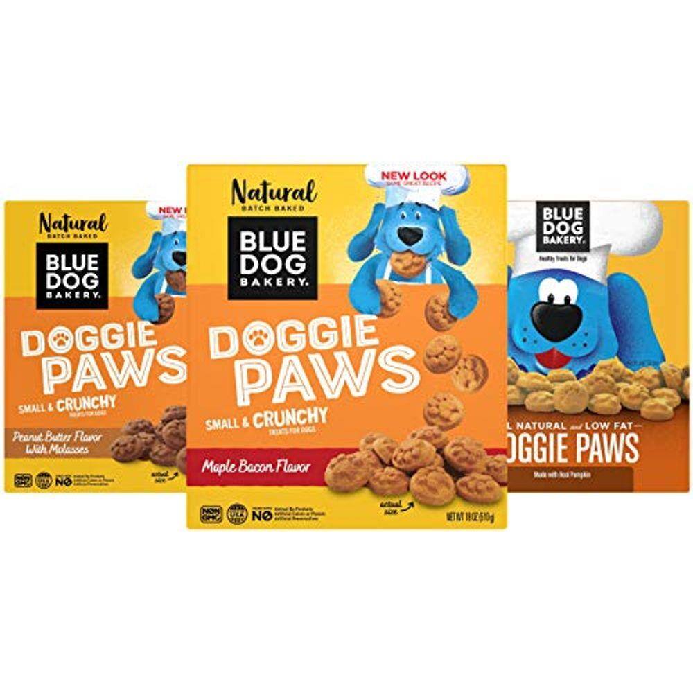 blue dog bakery doggie paws maple bacon