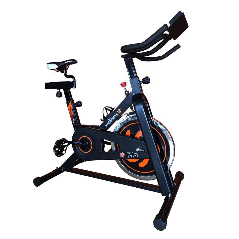 Bike Spinning HB Painel Res Mecânica Roda 9kg Uso Residencial Wellness - GY047