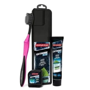 Kit Dental Extreme Ice 1 Escova Dental, 1 Gel 50G E Fio 25M