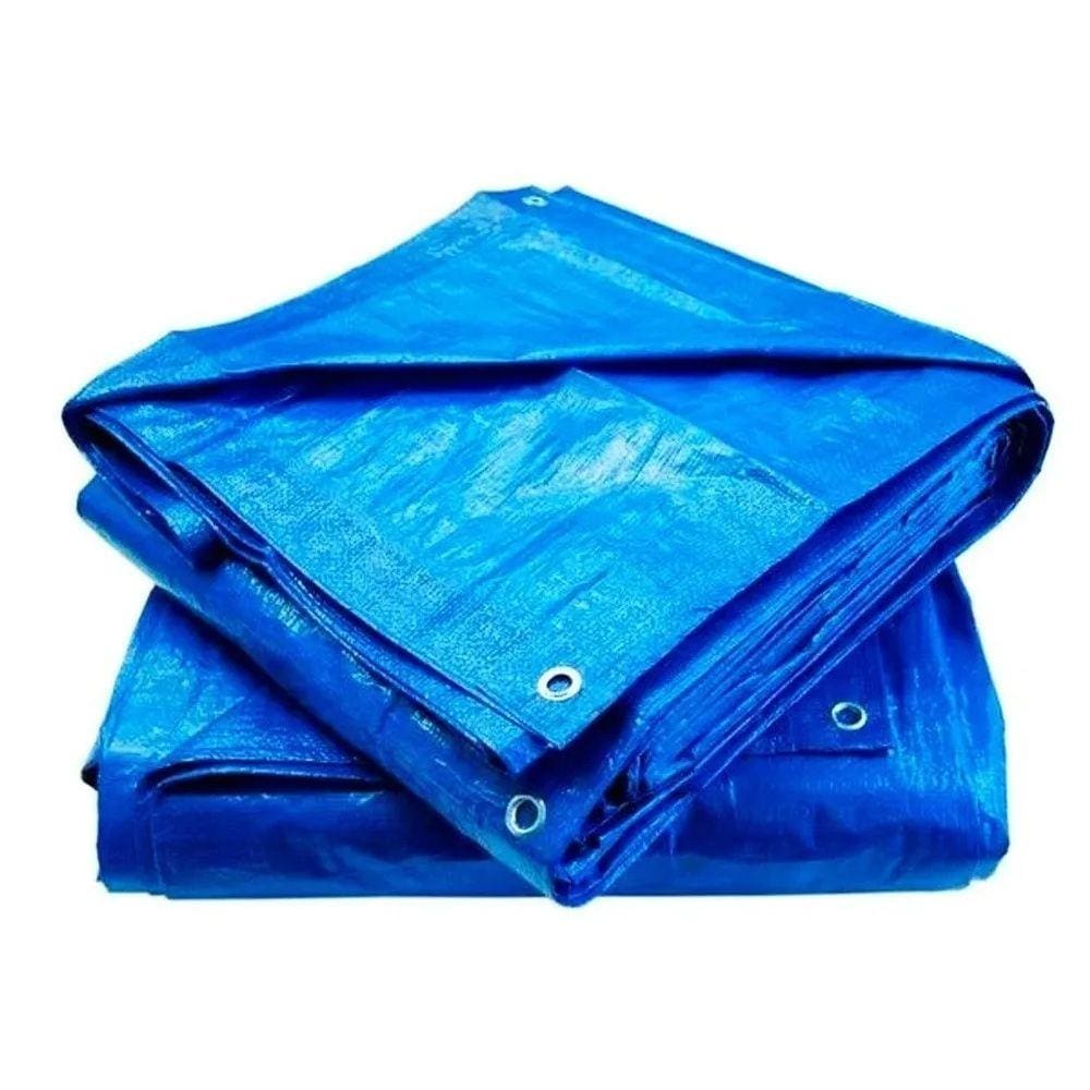Lona Carreteiro Proteção Uv polietileno 75g 7x4 Azul Starfer