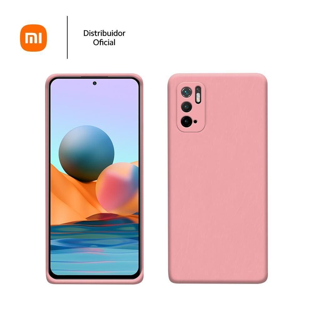 Capa protetora de silicone para Redmi Note 10 5G / POCO M3 Pro, rosa