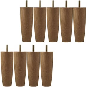 Kit 9 Pés Para Móveis Cama Casal Pé Para Cama Box Em Madeira