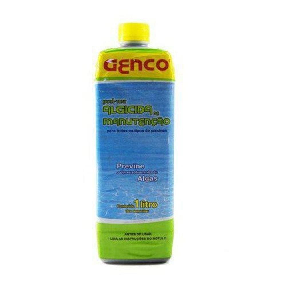 Algicida De Manutenção Para Piscina 1 Litro - Genco