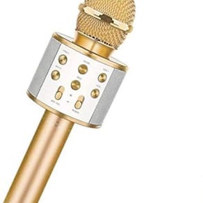 Microfone Portátil De Karaokê Sem Fio Ws-858 Portátil