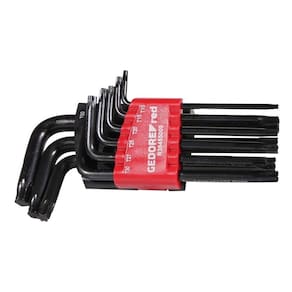 Jogo 9 chaves l tx (perfil hexalobular) gedore red - 3369856