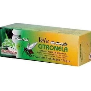 Vela De Citronela Alta Duração Combo 3Un Repelente Para Casa