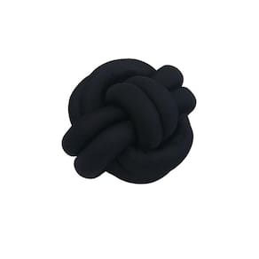 Almofada Nó Escandinavo Nozinho Decorativo Preto