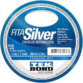 Fita De Alta Resistencia Silver Azul 48Mmx5M