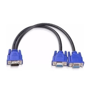 Cabo Divisor Em Y 1 Vga (Macho Para 2 Vga (Femea)
