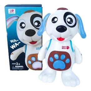 Cachorro Dançante Brinquedo Musical Dança Mexe Luz E Som