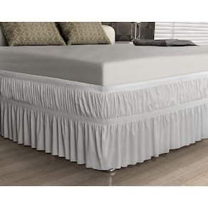 Saia Para Cama Box Malha Queen Size Branco Adomes