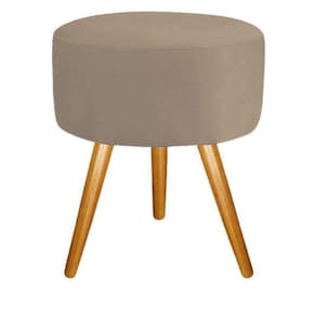 Puf, Puff Para Sala Pé Palito Capuccino 50 Cm Altura