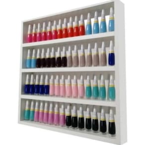 Expositor De Esmalte 64x67x6 Cm Branco - Com Fundo