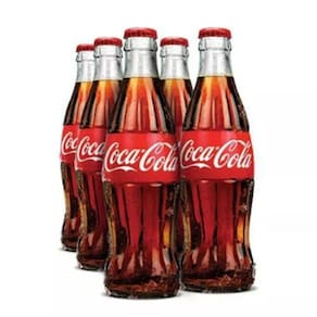 Kit 6 Unidades Coca Cola Garrafa Vidro 250Ml