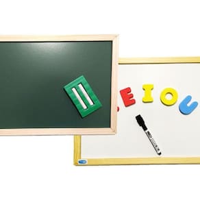 Lousa Dupla Face Magnética Com Letras Cortiarte 7207