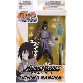 Boneco Naruto Shippuden Anime Heroes - Uchiha Sasuke - Fun