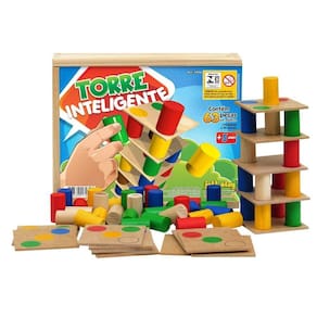 Torre Inteligente 18 placas MDF 45 pinos coloridos