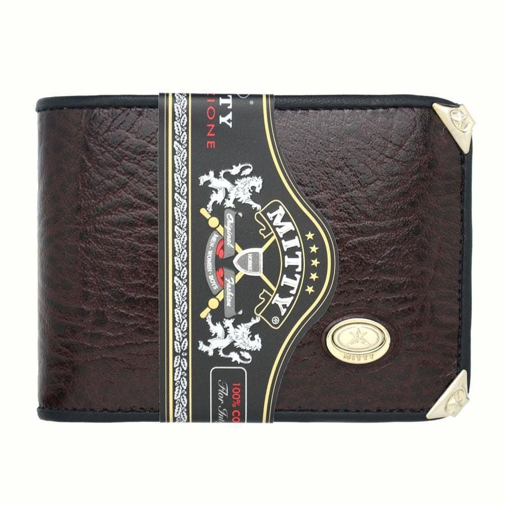 Carteira Mitty Em Couro Café  - M2