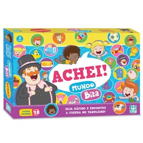 Jogo de Tabuleiro Achei Mundo Bita da Nig Brinquedos 0695