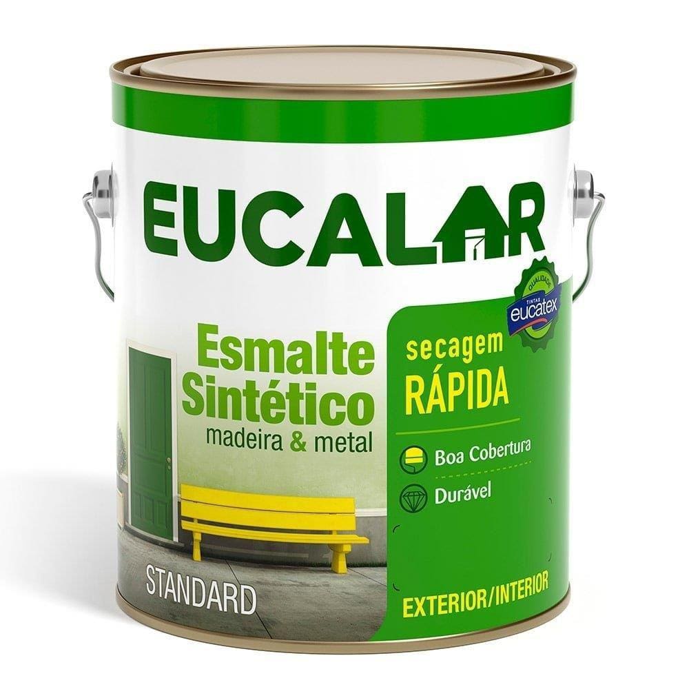 Tinta Esmalte Eucalar Brilhante Azul Del Rey 3600ml