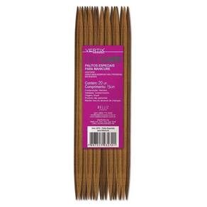 Palitos Especiais Para Manicure 15cm 2 Pontas Vertix