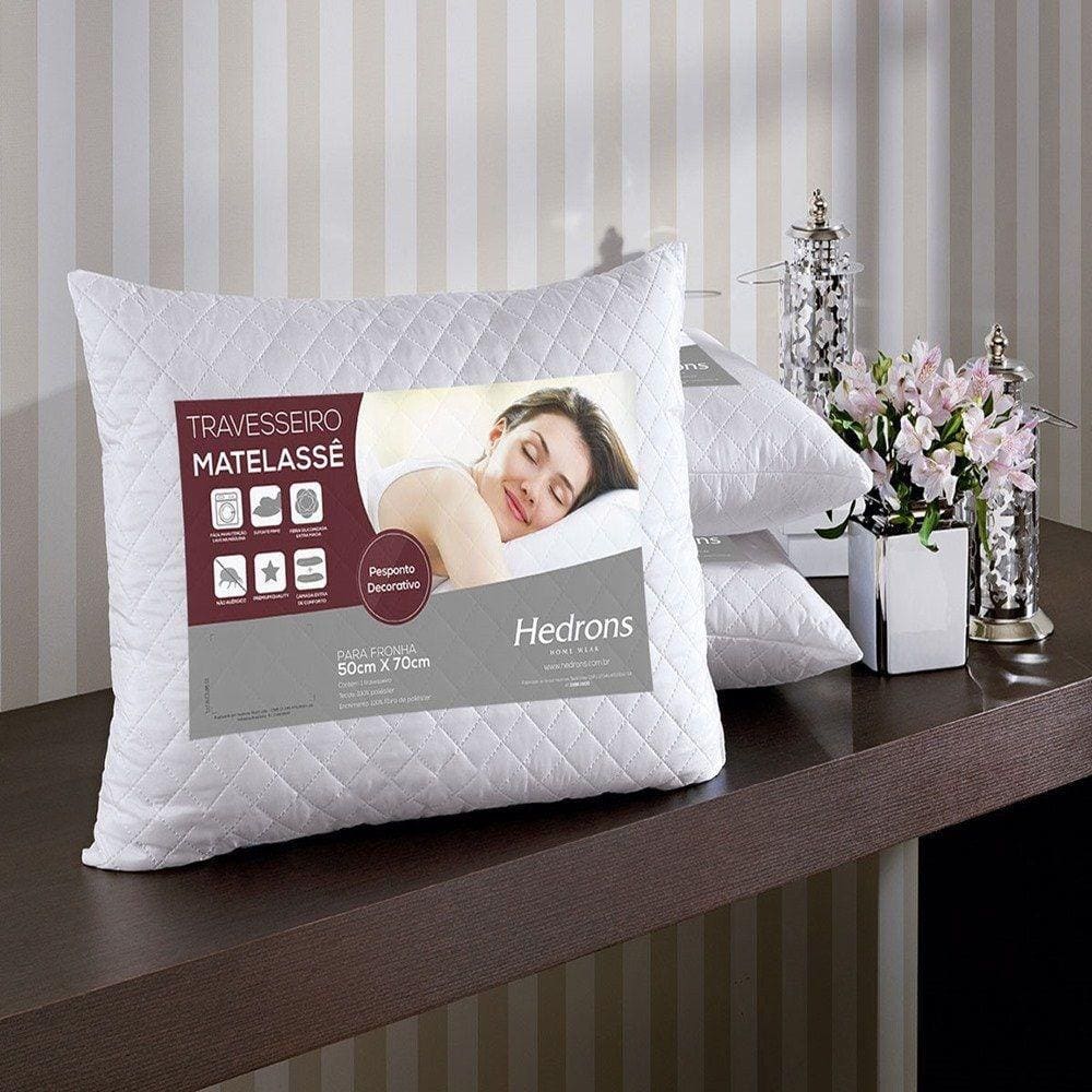 Travesseiro Matelasse Hedrons Pesponto Decorativo