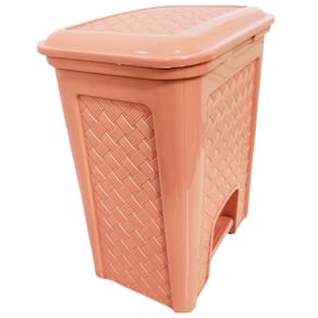 Lixeira C/ Pedal Rattan 13 Litros 35x31x24CM Rose Paramount