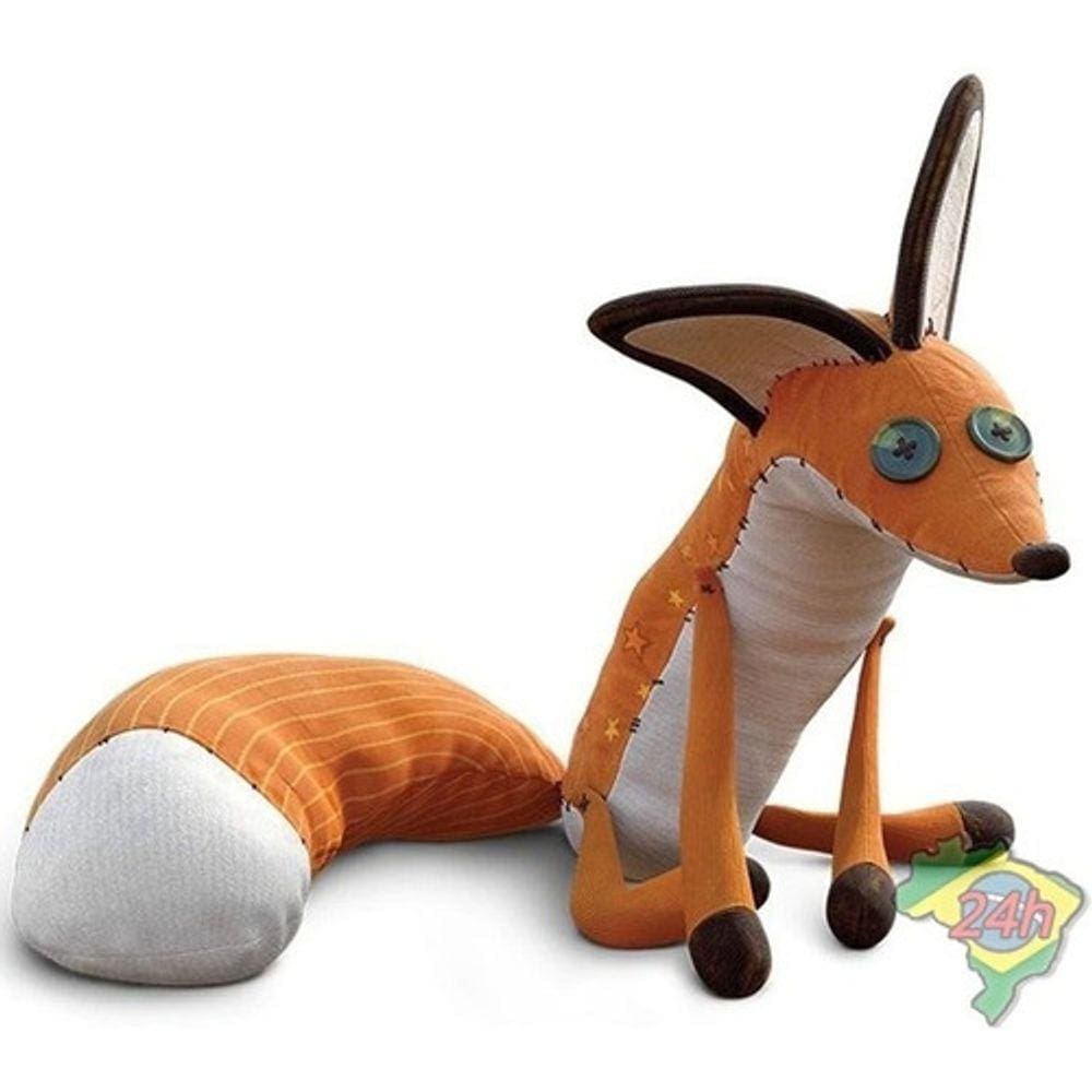 Brinquedo Infantil Pelúcia Raposa Pequeno Príncipe 40 Cm