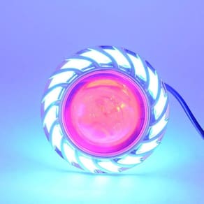Farol Luz Moto Olho Anjo Diabo Luz 30w Led Xenon Azul Verm