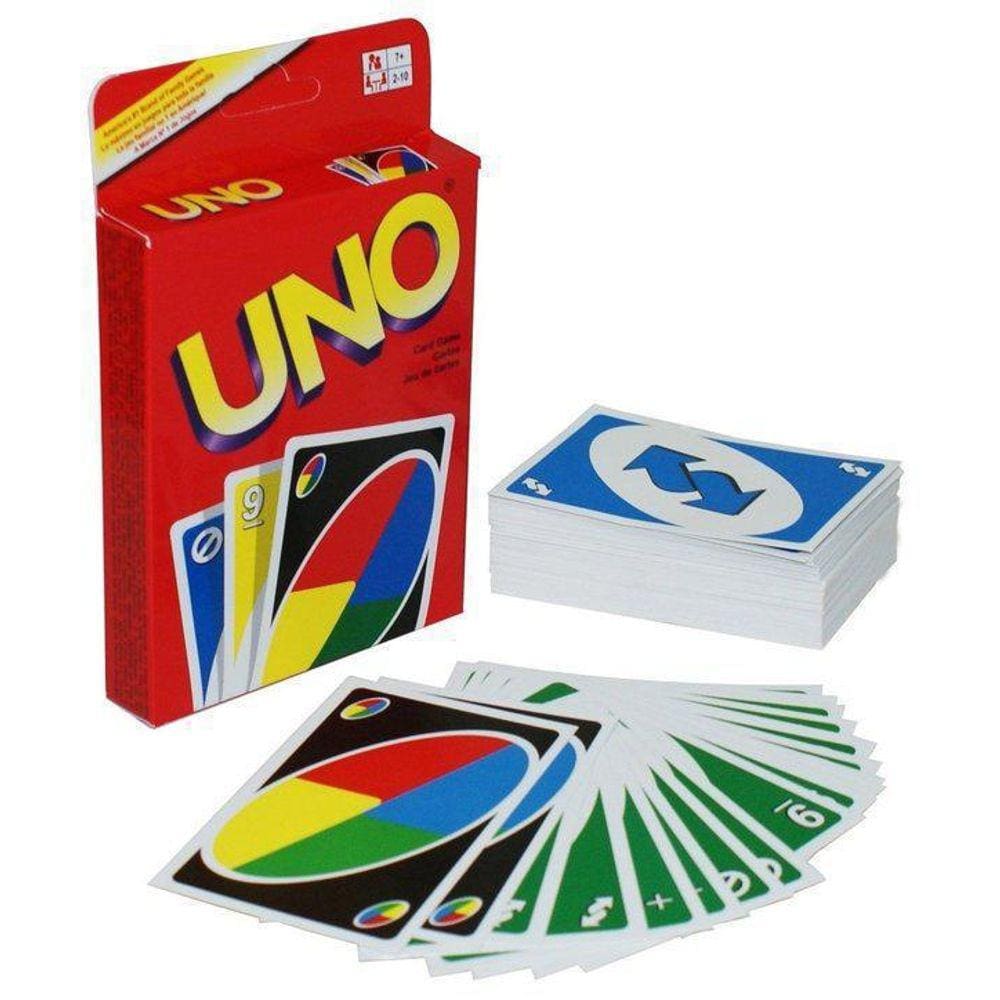 Uno jogo de cartas minimalista 11cm mattel