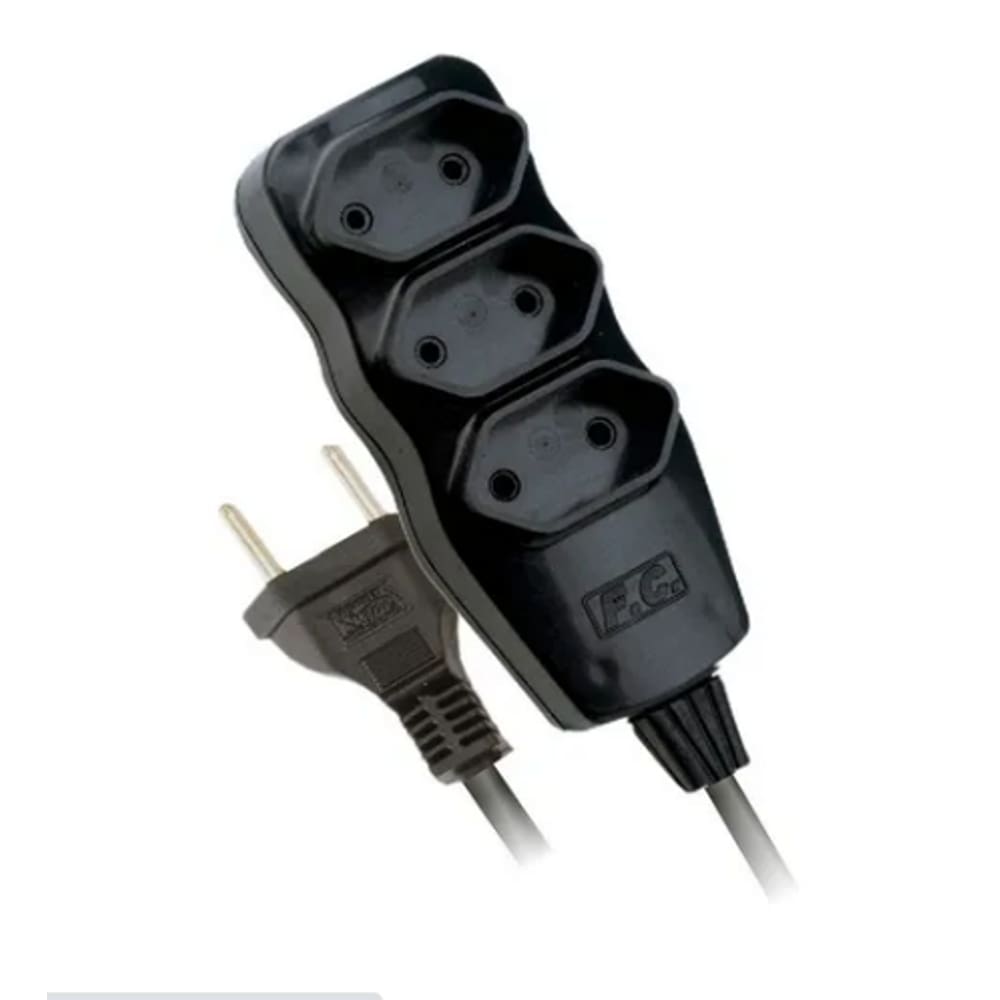 Extensão Elétrica 10 Metros Bipolar Preta F.c.