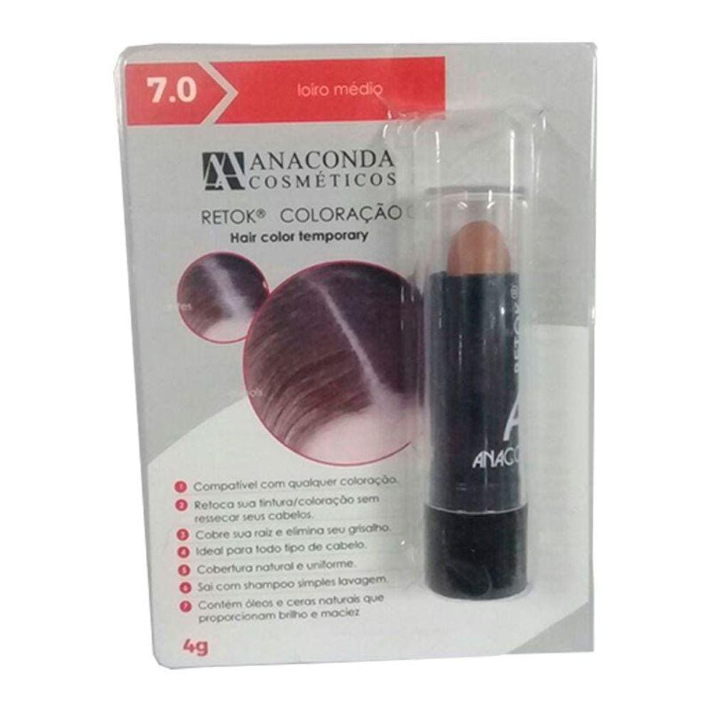 Retoque De Raiz Stick Anaconda Loiro Médio 7.0