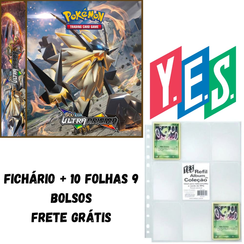 Fichario album pasta tapu koko 10 folhas 06 cards