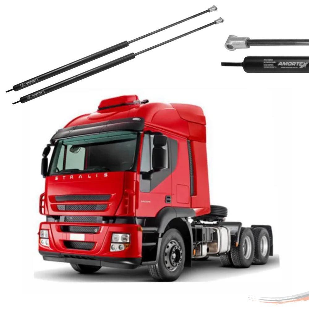 Par Amortecedores Grade Frontal Capô Cursor Tector Após 08