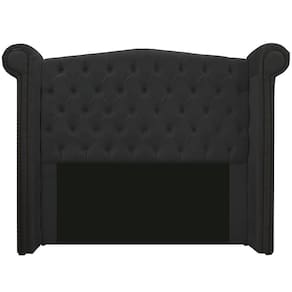Cabeceira Estofada Veneza 140cm Suede Preto
