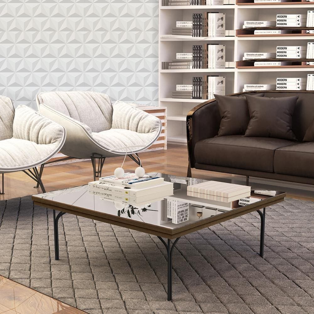 Mesa de Centro Espelhada JB 8011 - Canela - JB Bechara