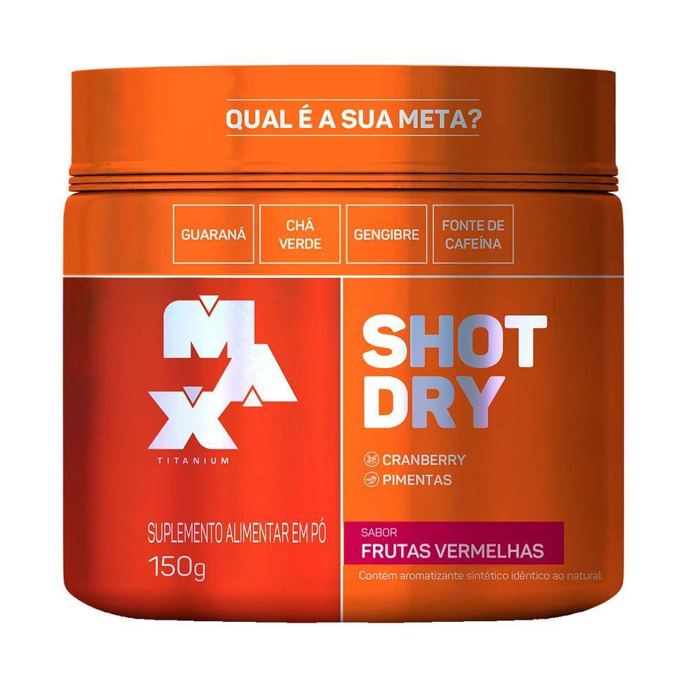Shot Dry Frutas Vermelhas 150g - Max Titanium
