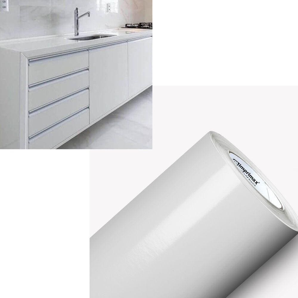 Envelopamento Adesivo Vinil 8mx50cm Branco
