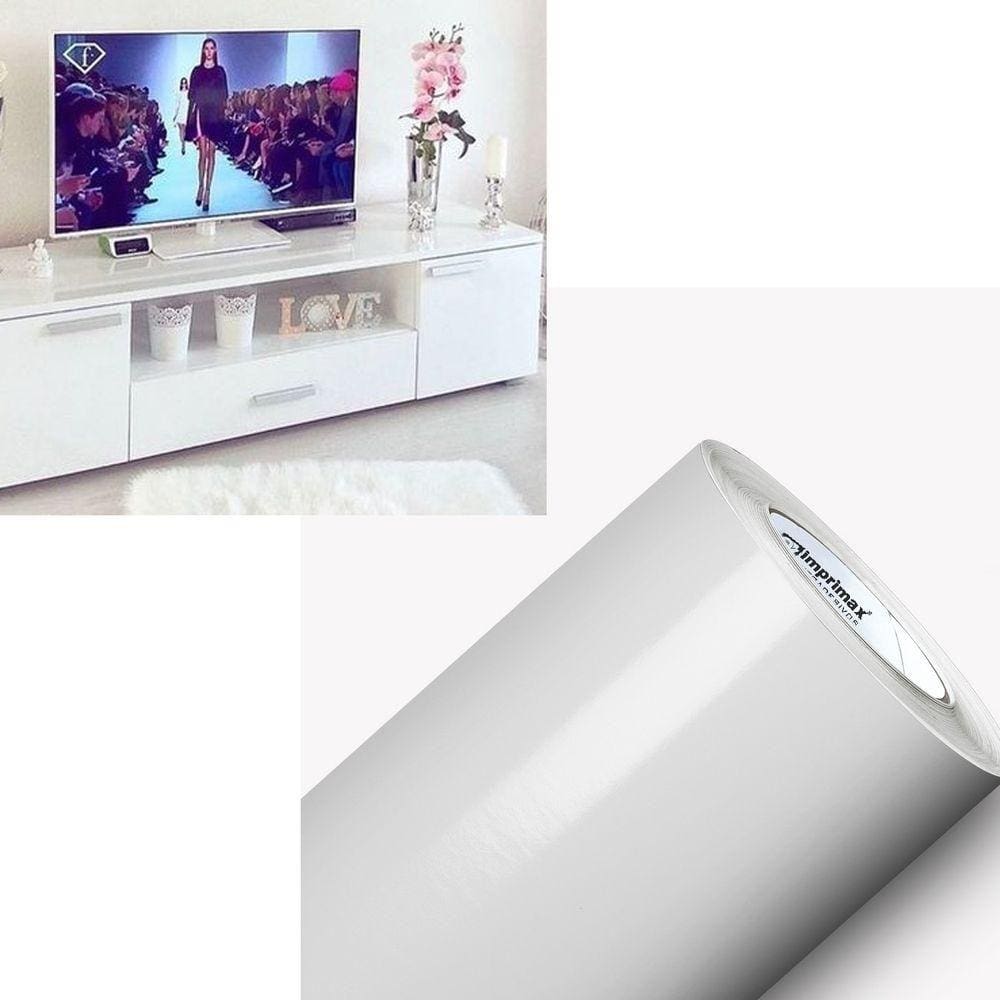 Adesivo Vinil Envelopamento 2mx50cm Branco