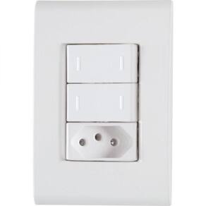 Conj 4x2 2 Int Paralelos 10 A 250 V 1 Tomada 2p+t 10 A 250V