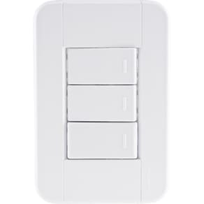Conjunto 4x2 com 3 Interruptores Simples 10A 250V