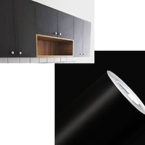 Adesivo Vinil Envelopamento 1mx50cm Preto Fosco
